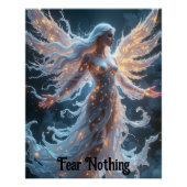 etherische gevleugelde lichten nimf perfect poster (Voorkant)