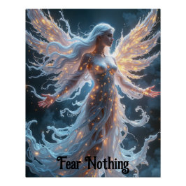 etherische gevleugelde lichten nimf perfect poster