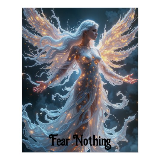 etherische gevleugelde lichten nimf perfect poster (Voorkant)