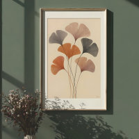 Etherische ginkgo verlaat de Waterverf