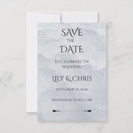 Etherische Glans Bewaar de Datum Save The Date