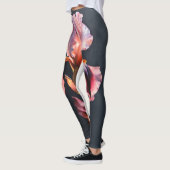 Etherische gloed: delicate pastel Crimson-roze iri Leggings (Links)