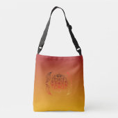 Etherische Gloeiende Abstracte Vlam Crossbody Tas (Achterkant)