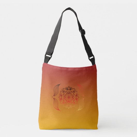 Etherische Gloeiende Abstracte Vlam Crossbody Tas (Voorkant)