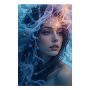 etherische gloeiende sluier perfect poster