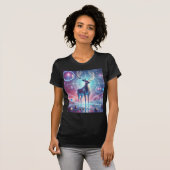 ETHERISCHE Glowing Stag T-Shirt Design. (Voorkant volledig)