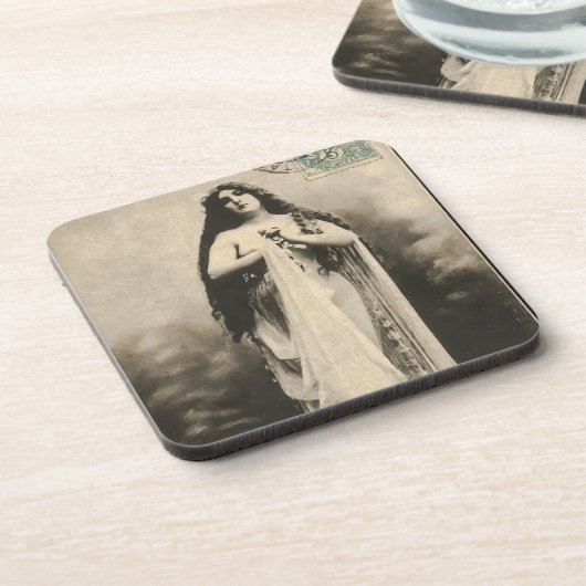 etherische godin Briefkaart Bier Onderzetter (Linkerzijde)