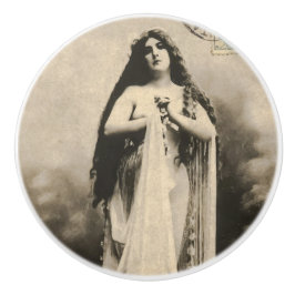  etherische godin Briefkaart Keramische Knop