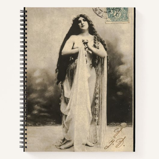  etherische godin Briefkaart Notitieboek (Voorkant)