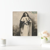  etherische godin Briefkaart Vierkante Klok (Huis)