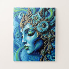 ETHERISCHE GODIN: Fusie van kunst en fantasie Legpuzzel