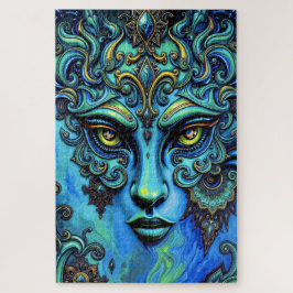ETHERISCHE GODIN: Fusie van kunst en fantasie Legpuzzel