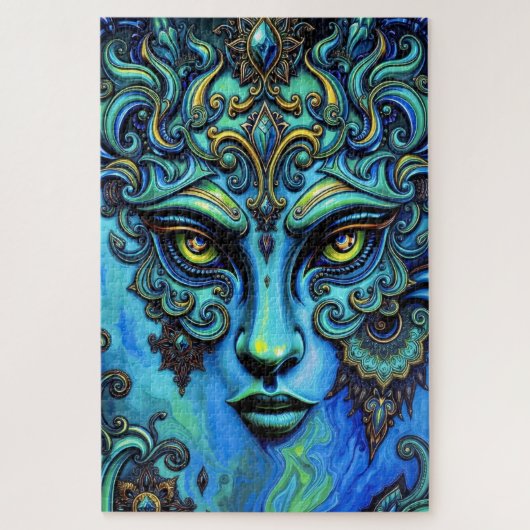 ETHERISCHE GODIN: Fusie van kunst en fantasie Legpuzzel (Verticaal)