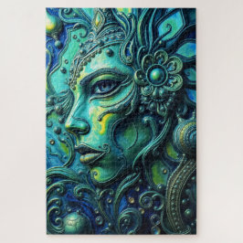 ETHERISCHE GODIN: Fusie van kunst en fantasie Legpuzzel