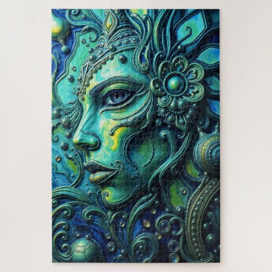 ETHERISCHE GODIN: Fusie van kunst en fantasie Legpuzzel (Verticaal)