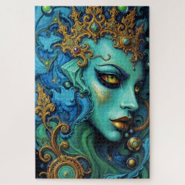 ETHERISCHE GODIN: Fusie van kunst en fantasie Legpuzzel