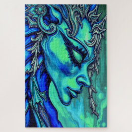 ETHERISCHE GODIN: Fusie van kunst en fantasie Legpuzzel