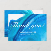 ETHERISCHE GOLF Trouwen Dank u kaarten (Voorkant / Achterkant)