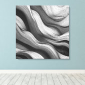 Etherische golven: een dans van licht en schaduw canvas afdruk (Insitu (Houten vloer))