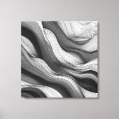 Etherische golven: een dans van licht en schaduw canvas afdruk (Voorkant)