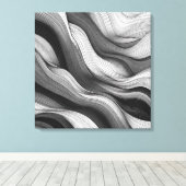 Etherische golven: een dans van licht en schaduw canvas afdruk (Insitu (Houten vloer))