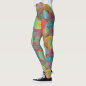 Etherische Gouden Bloesems - Naadloze Bloemen Harm Leggings (Links)