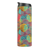 Etherische Gouden Bloesems - Naadloze Bloemen Harm Thermosbeker (Geroteerd rechts)