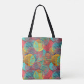 Etherische Gouden Bloesems - Naadloze Bloemen Harm Tote Bag (Achterkant)