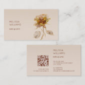 etherische gouden Rozen bloem Visitekaartje (Voorkant / Achterkant)