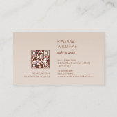 etherische gouden Rozen bloem Visitekaartje (Achterkant)