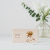 etherische gouden Rozen bloem Visitekaartje (Staand voorkant)
