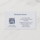 etherische gouden Rozen bloem Visitekaartje (Achterkant)