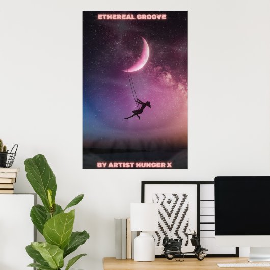 etherische groef poster (Thuiskantoor)