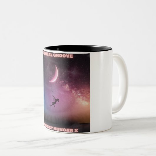 Etherische groef versie .1 tweekleurige koffiemok (Voorkant rechts)