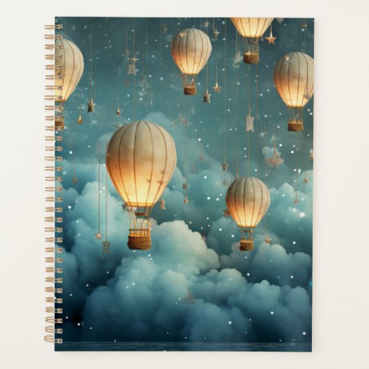Etherische heteluchtballon Journal Planner (Voorkant)