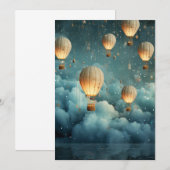 Etherische heteluchtballonnen kaart (Voorkant / Achterkant)