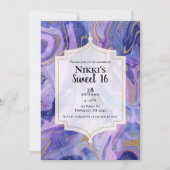 Etherische Katoenen Snoep Marmeren Glam Sweet 16 P Kaart (Voorkant)