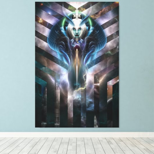 Etherische koningin van galaxy Canvas (Insitu (Houten vloer))