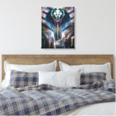 Etherische koningin van galaxy Canvas Afdruk (Insitu (Slaapkamer))