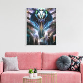 Etherische koningin van galaxy Canvas Afdruk (Insitu (Woonkamer))