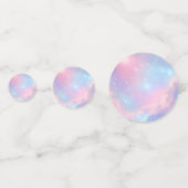 Etherische Kosmische Pastel Kleuren Galaxy Sterren Confetti (Voorkanten)