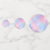 Etherische Kosmische Pastel Kleuren Galaxy Sterren Confetti (Achterkanten)