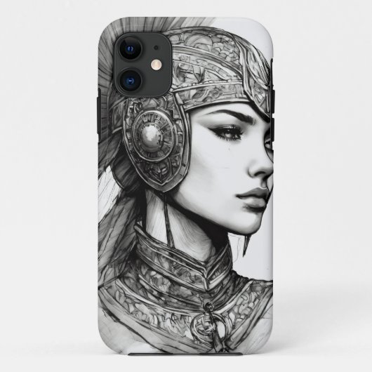 "Etherische krijger: Het profileren van de innerli Case-Mate iPhone Case (Achterkant)