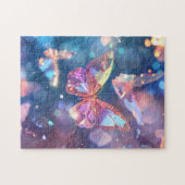Etherische Kristallen Vlinders Legpuzzel (Horizontaal)