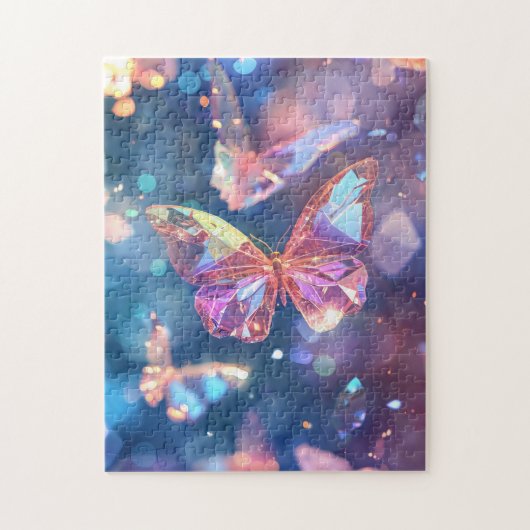 Etherische Kristallen Vlinders Legpuzzel (Verticaal)