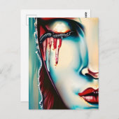 Etherische Kunst Shimmery Vrouw Briefkaart (Voorkant / Achterkant)