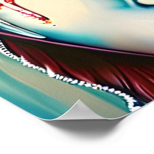 Etherische Kunst Shimmery Vrouw Poster (Hoek)