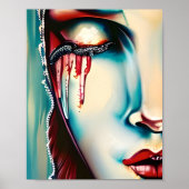 Etherische Kunst Shimmery Vrouw Poster (Voorkant)