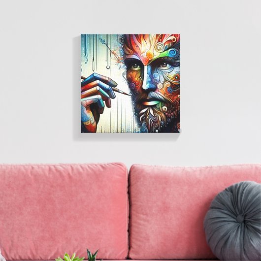 etherische kunstenaar uitgerekt canvas (Insitu (Woonkamer))