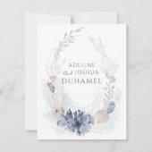 etherische kust koraal zeeschelp paar notitiekaartje (Voorkant)